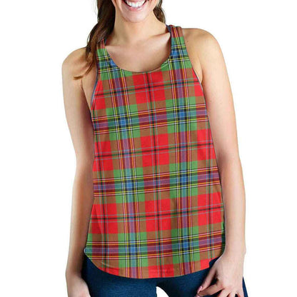 MacLean of Duart Modern Tartan Plaid Women Racerback Tank