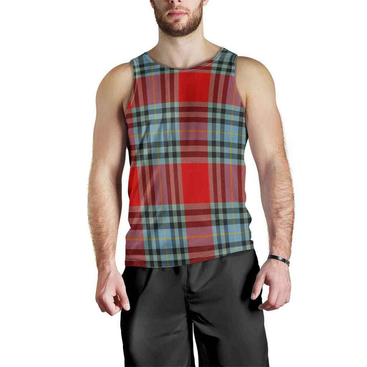 MacLeay Tartan Plaid Men Tank Top