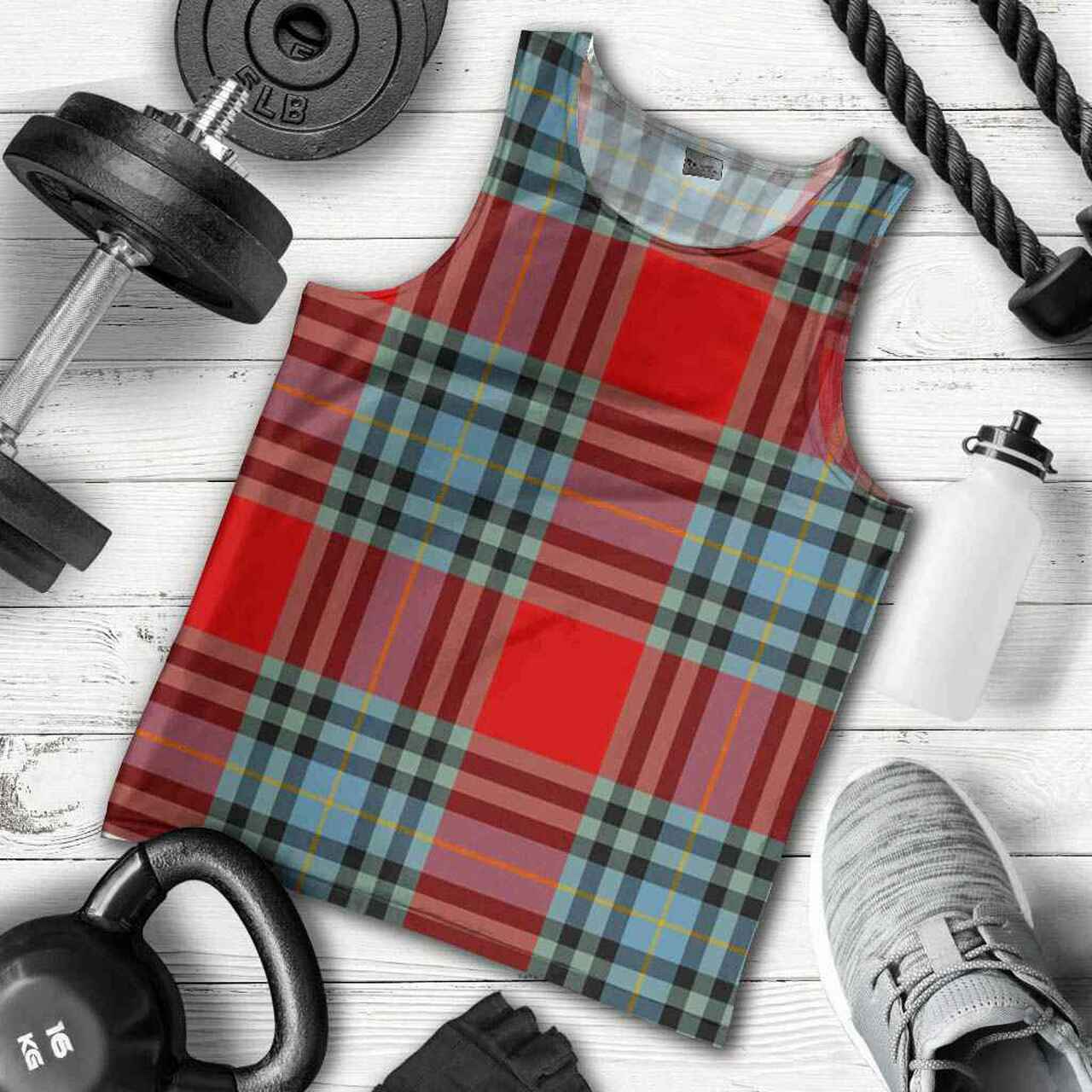 MacLeay Tartan Plaid Men Tank Top