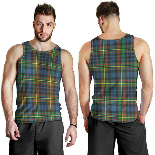 MacLellan Ancient Tartan Plaid Men Tank Top