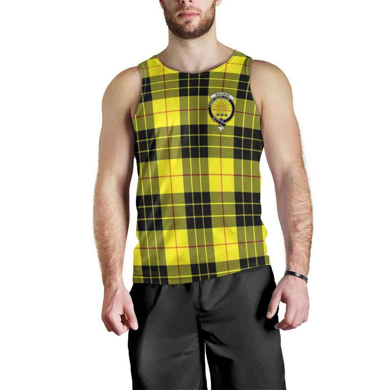 MacLeod Tartan Crest Men Tank Top