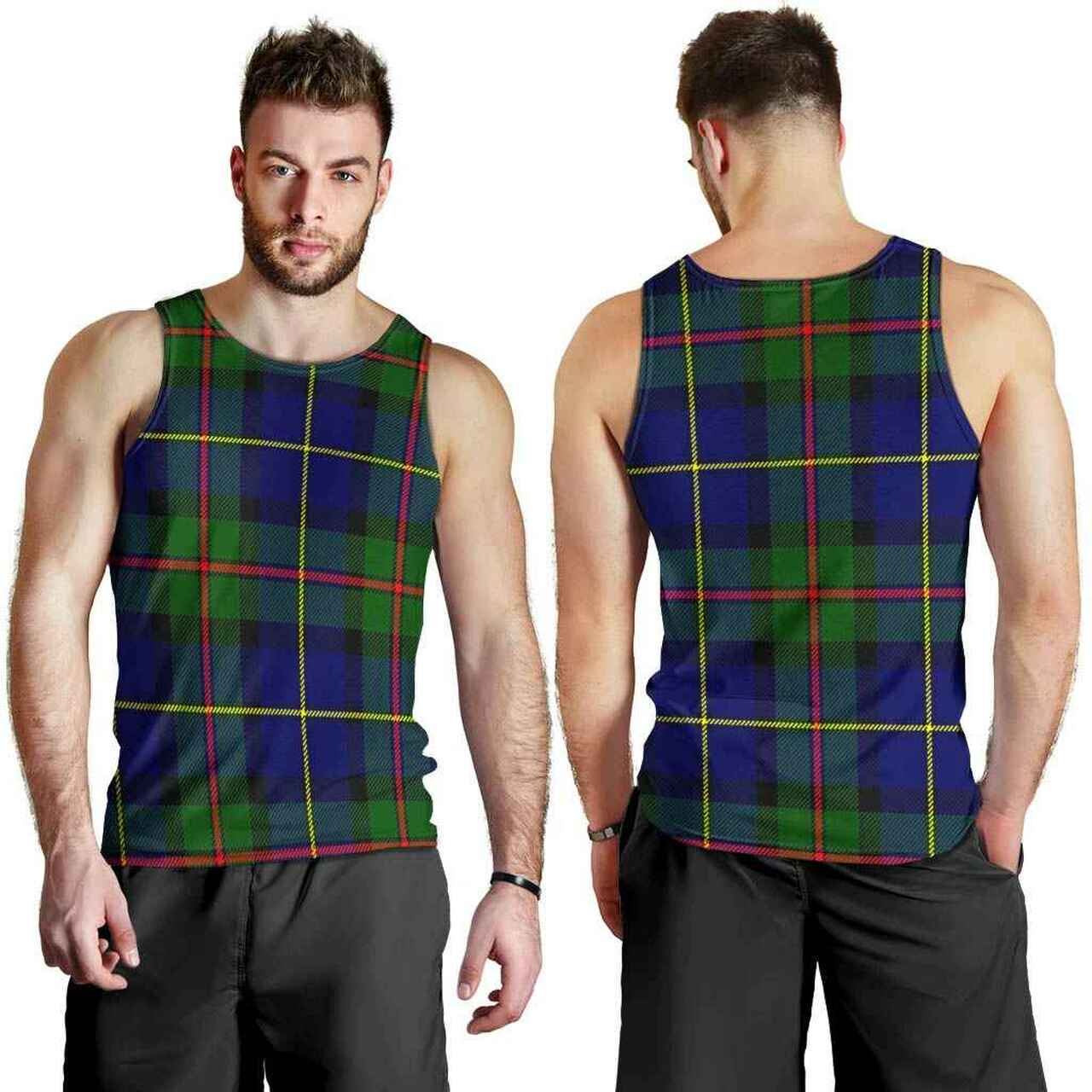 MacLeod of Harris Modern Tartan Plaid Men Tank Top