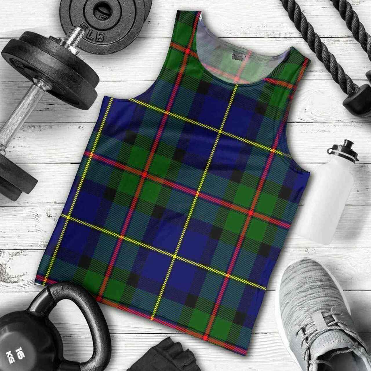 MacLeod of Harris Modern Tartan Plaid Men Tank Top