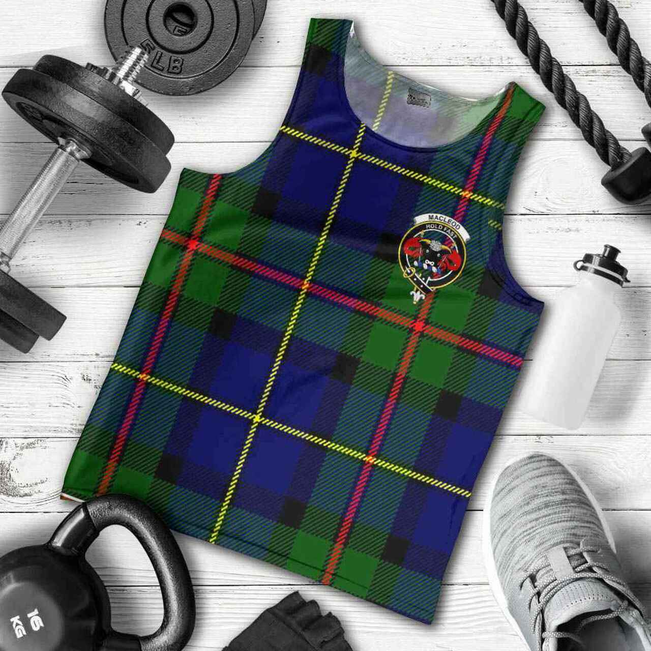 MacLeod of Lewis Tartan Crest Men Tank Top