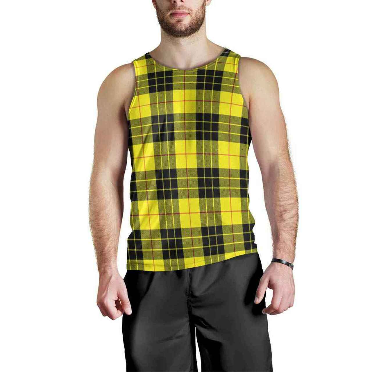 MacLeod of Lewis Modern Tartan Plaid Men Tank Top