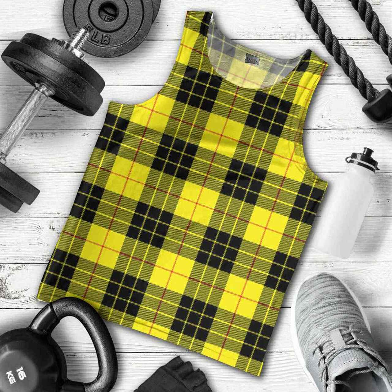 MacLeod of Lewis Modern Tartan Plaid Men Tank Top