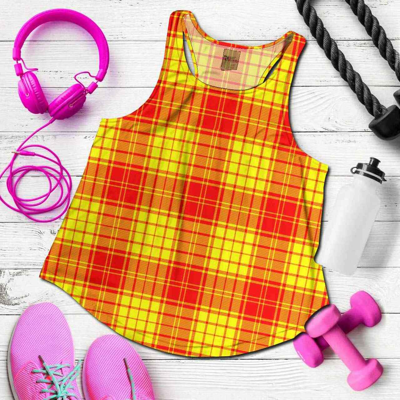 MacMillan Tartan Plaid Women Racerback Tank