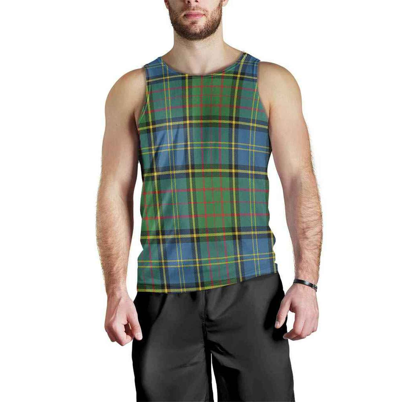 MacMillan Hunting Ancient Tartan Plaid Men Tank Top