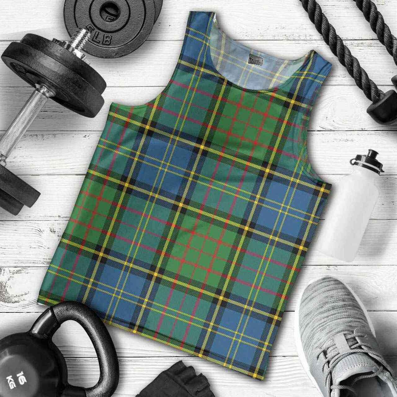 MacMillan Hunting Ancient Tartan Plaid Men Tank Top