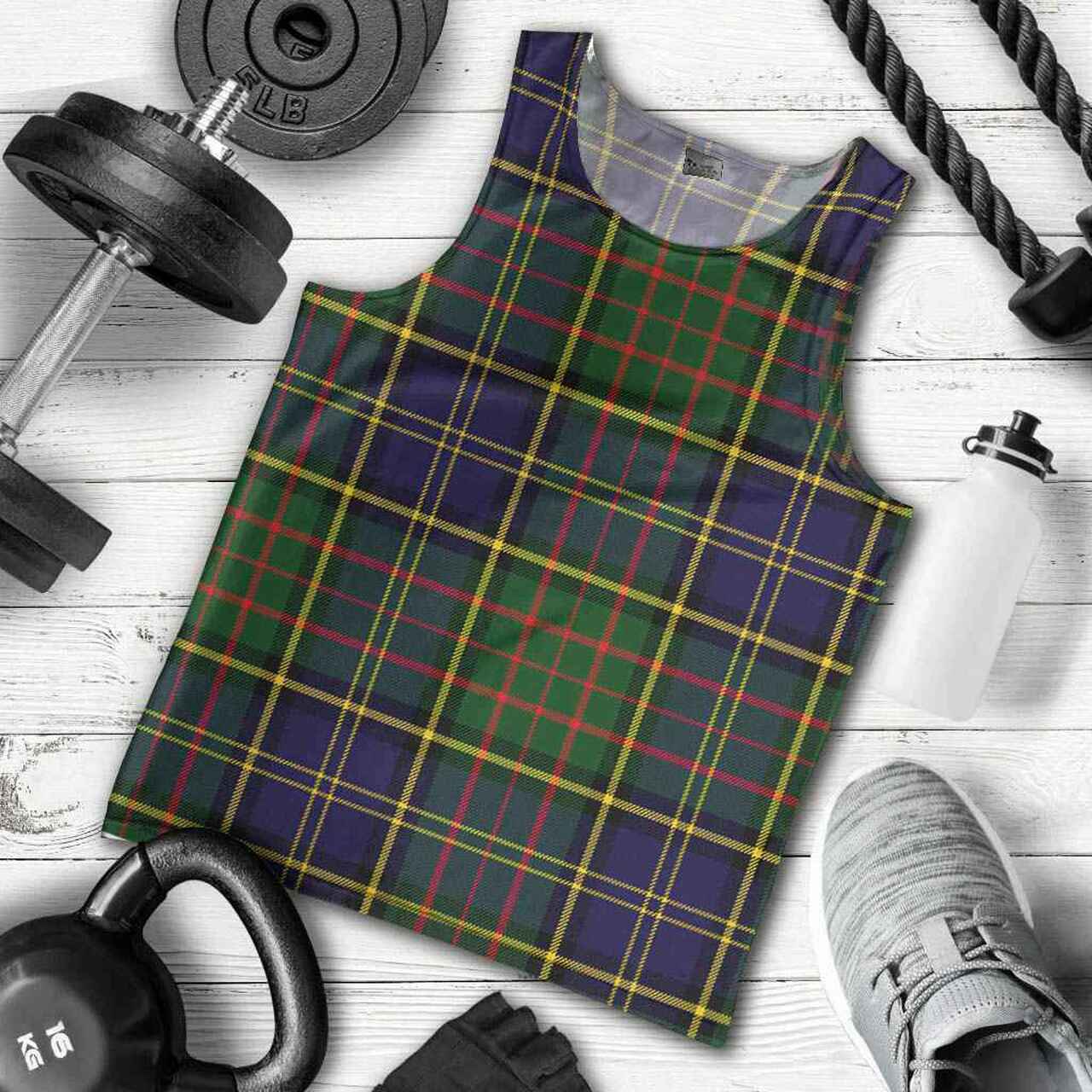 MacMillan Hunting Modern Tartan Plaid Men Tank Top