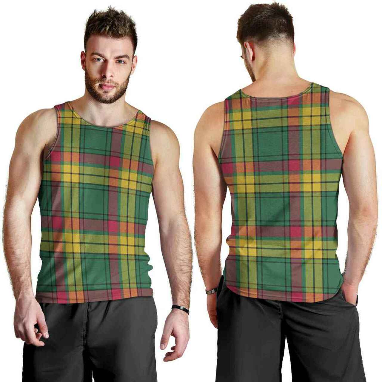 MacMillan Old Ancient Tartan Plaid Men Tank Top