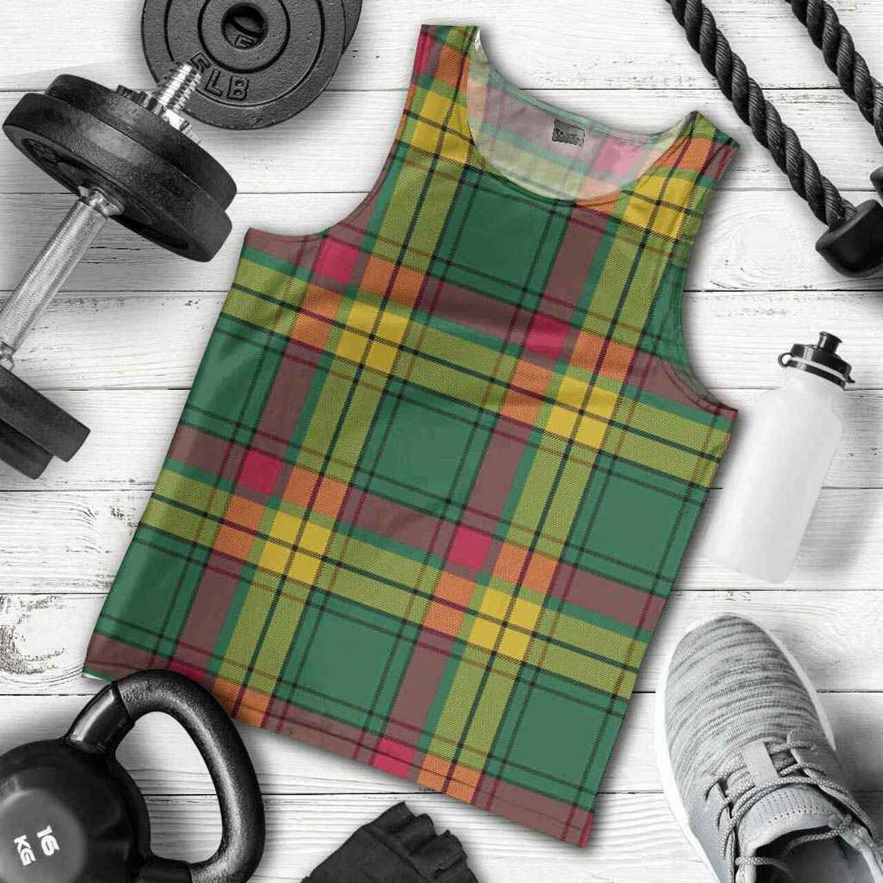 MacMillan Old Ancient Tartan Plaid Men Tank Top