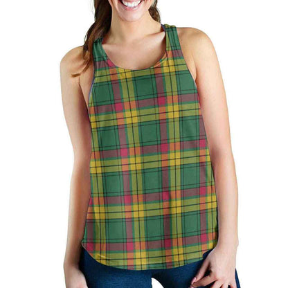 MacMillan Old Ancient Tartan Plaid Women Racerback Tank