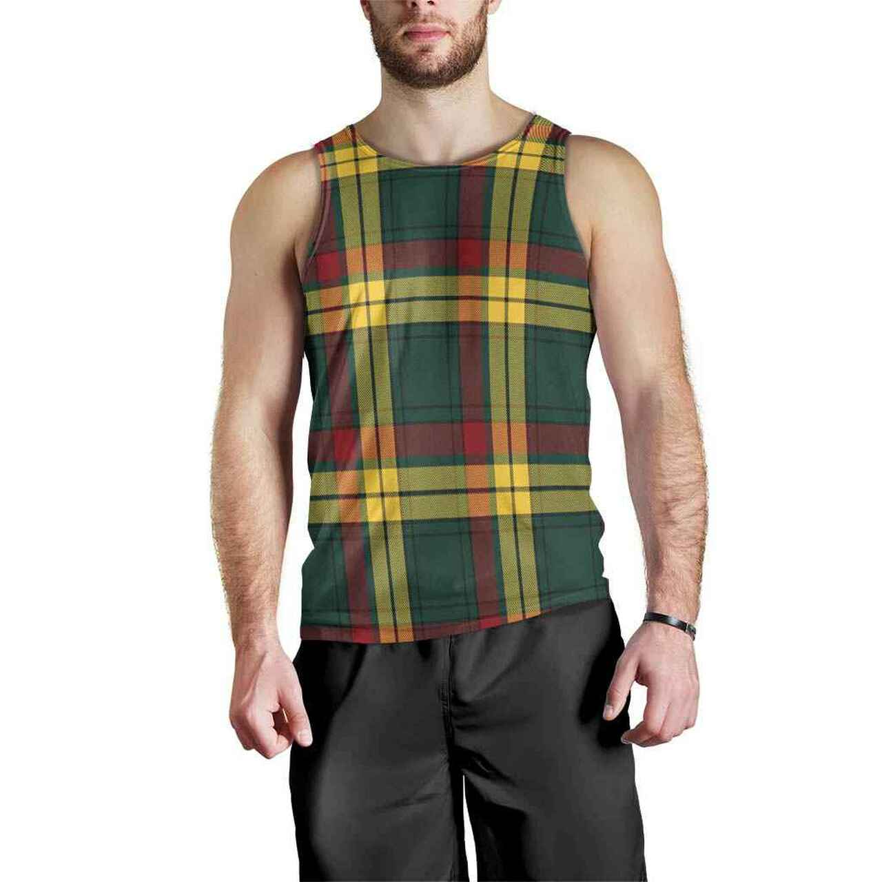 MacMillan Old Modern Tartan Plaid Men Tank Top