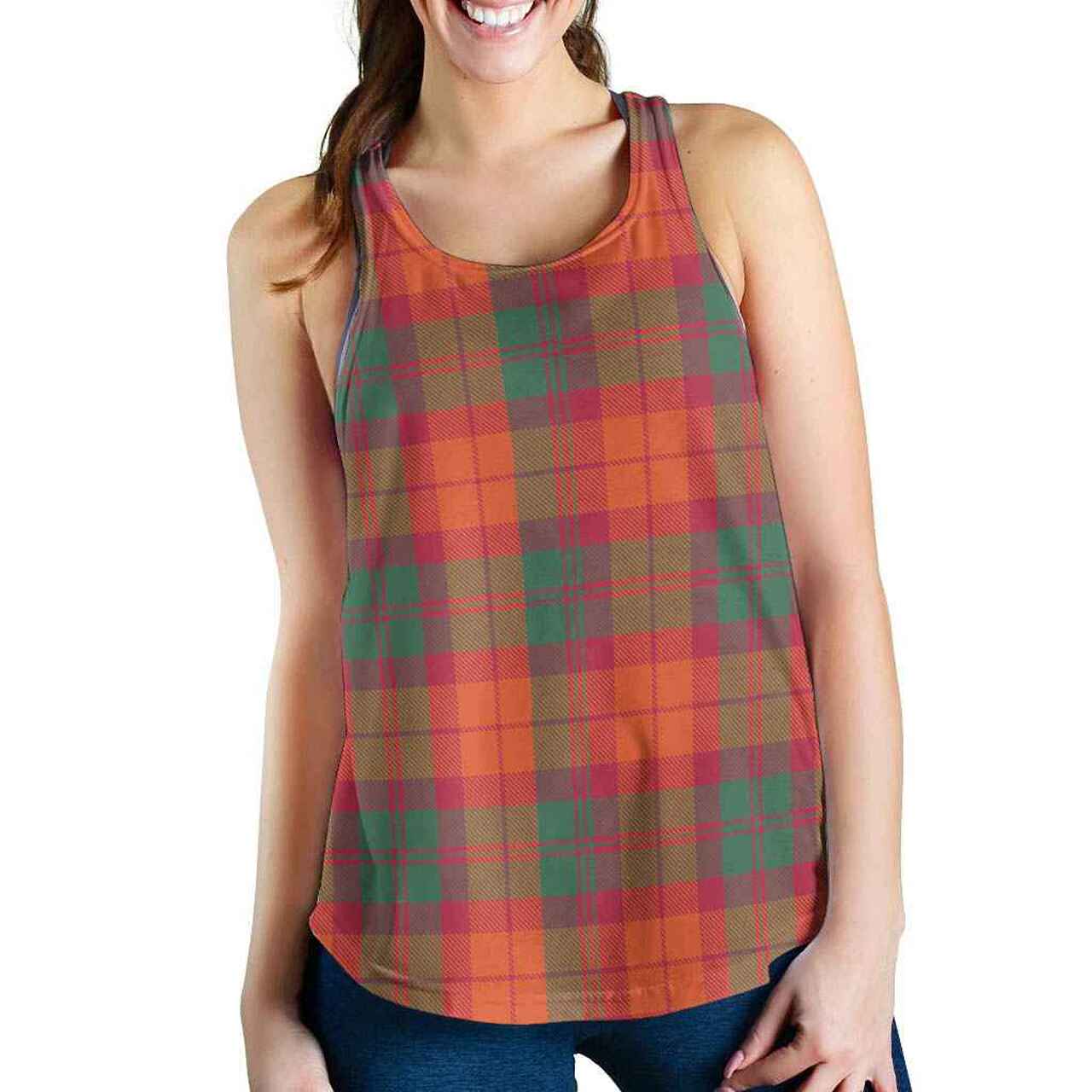 MacNab Ancient Tartan Plaid Women Racerback Tank