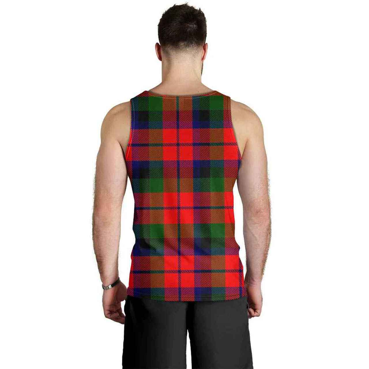 MacNaughton Modern Tartan Plaid Men Tank Top