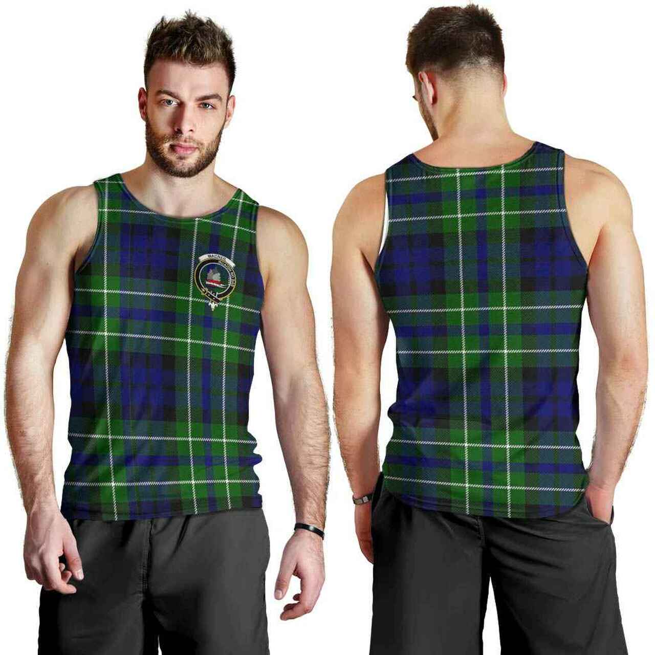 MacNeil of Colonsay Tartan Crest Men Tank Top