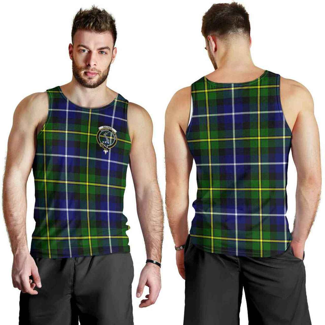 MacNeill of Barra Tartan Crest Men Tank Top