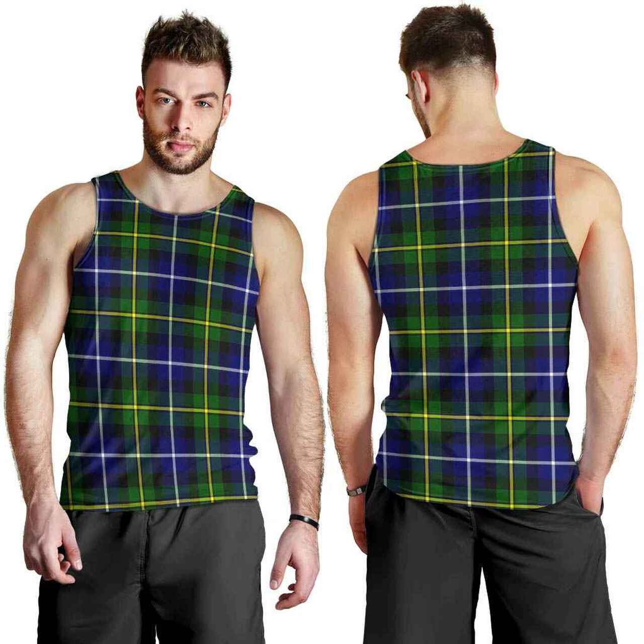 MacNeill of Barra Modern Tartan Plaid Men Tank Top