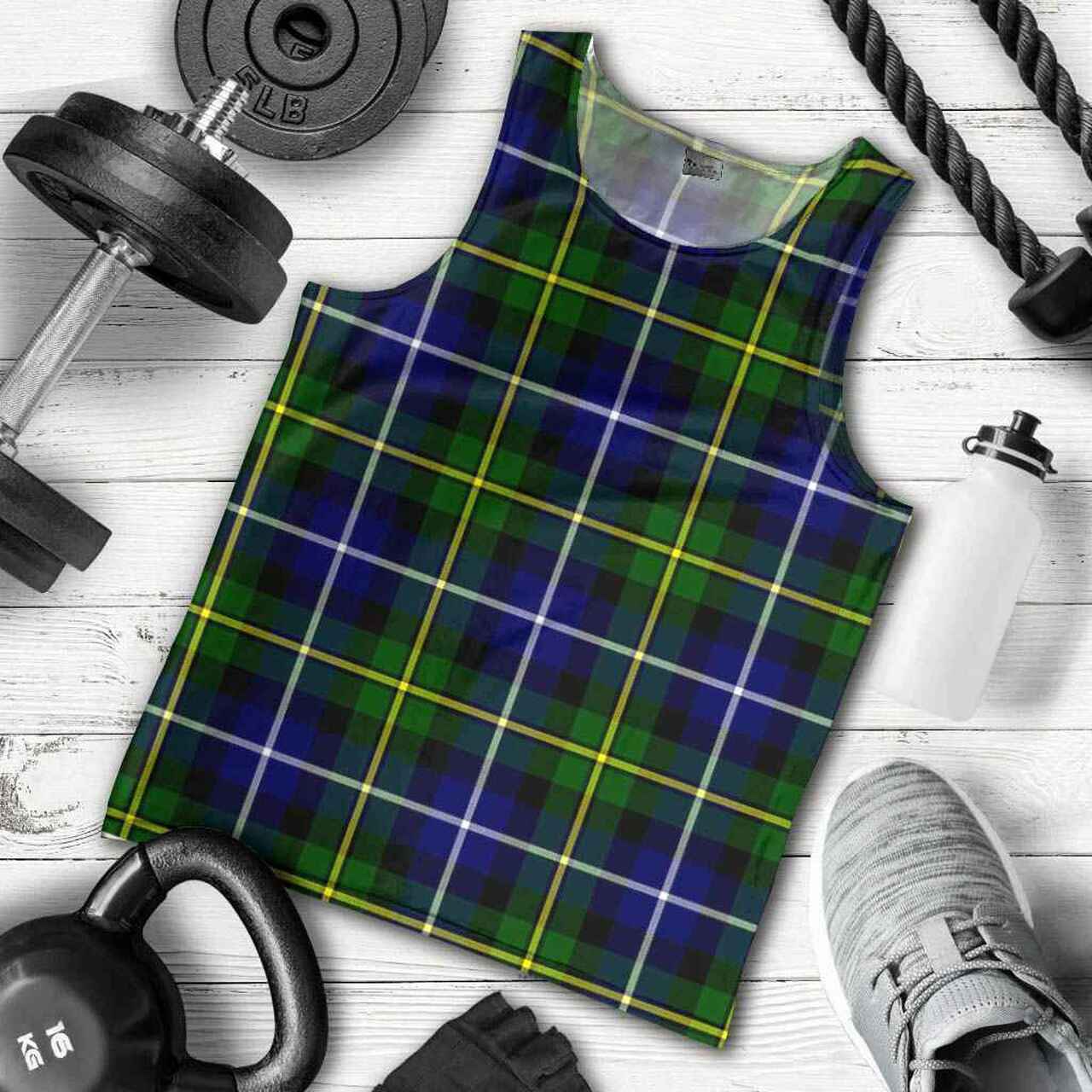 MacNeill of Barra Modern Tartan Plaid Men Tank Top