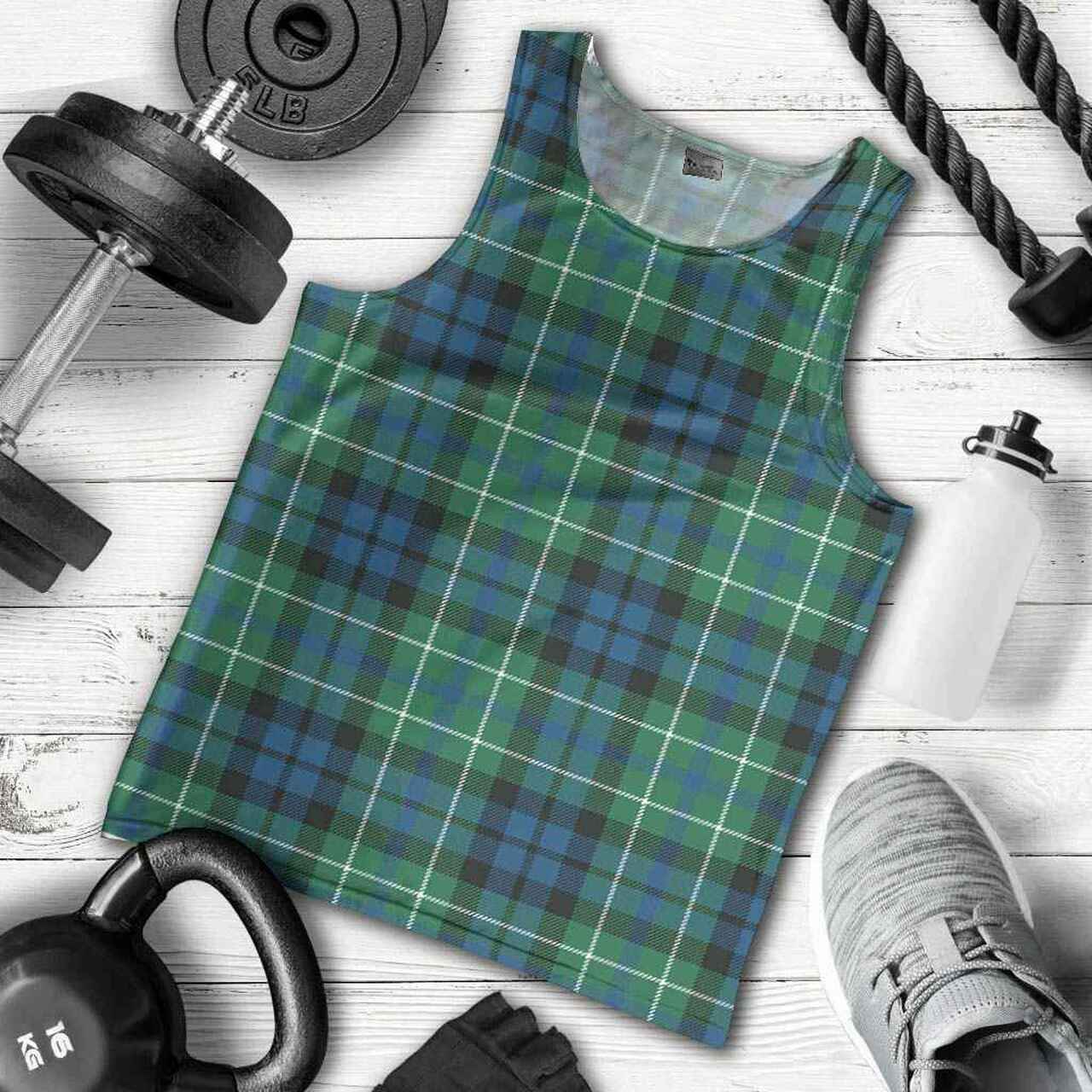 MacNeill of Colonsay Ancient Tartan Plaid Men Tank Top