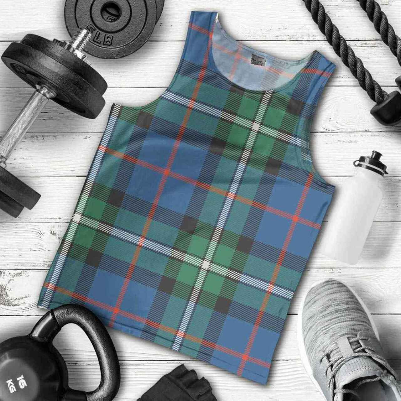 MacPhail Hunting Ancient Tartan Plaid Men Tank Top