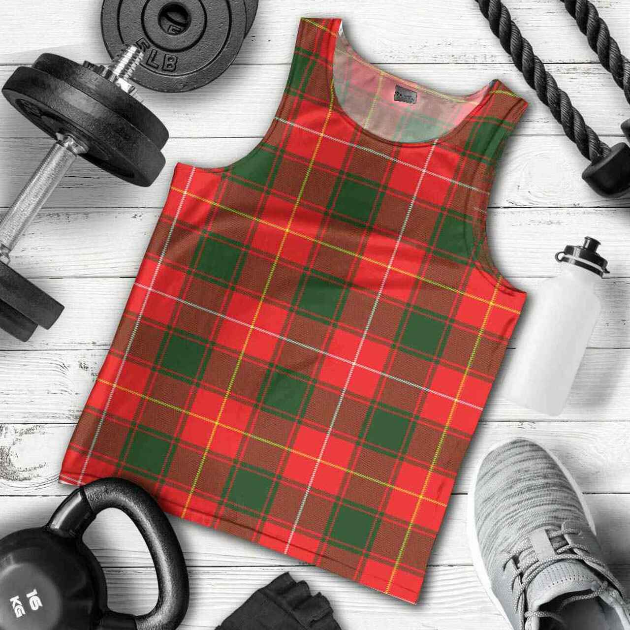 MacPhee Modern Tartan Plaid Men Tank Top