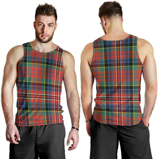 MacPherson Ancient Tartan Plaid Men Tank Top