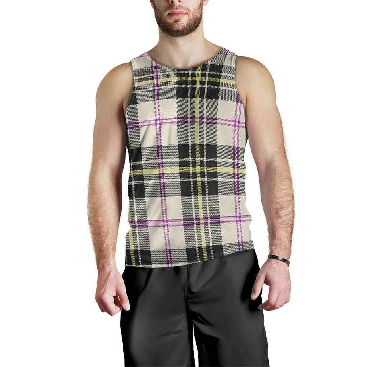 MacPherson Dress Ancient Tartan Plaid Men Tank Top