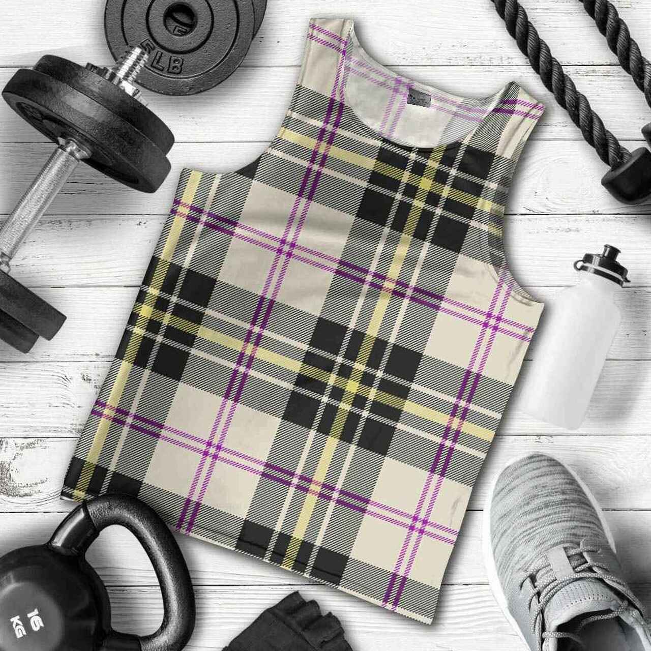 MacPherson Dress Ancient Tartan Plaid Men Tank Top