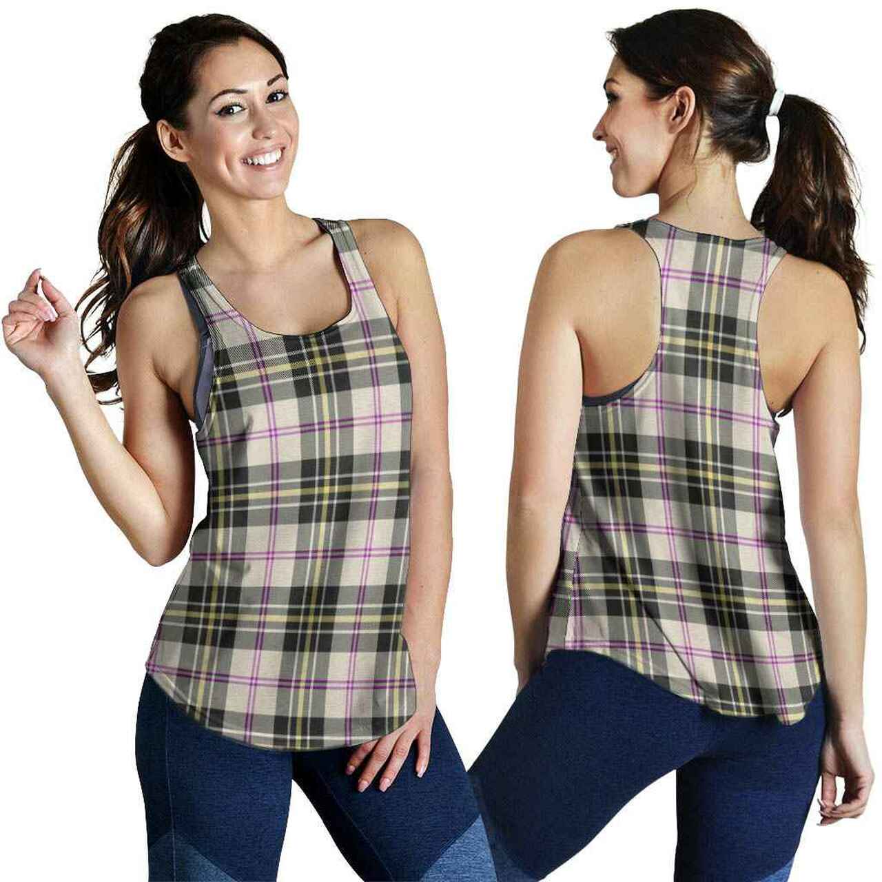 MacPherson Dress Ancient Tartan Plaid Women Racerback Tank