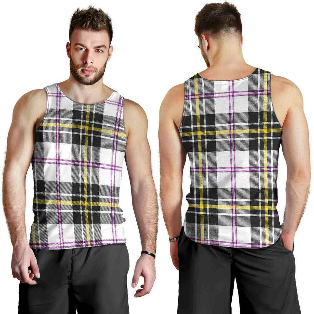 MacPherson Dress Modern Tartan Plaid Men Tank Top