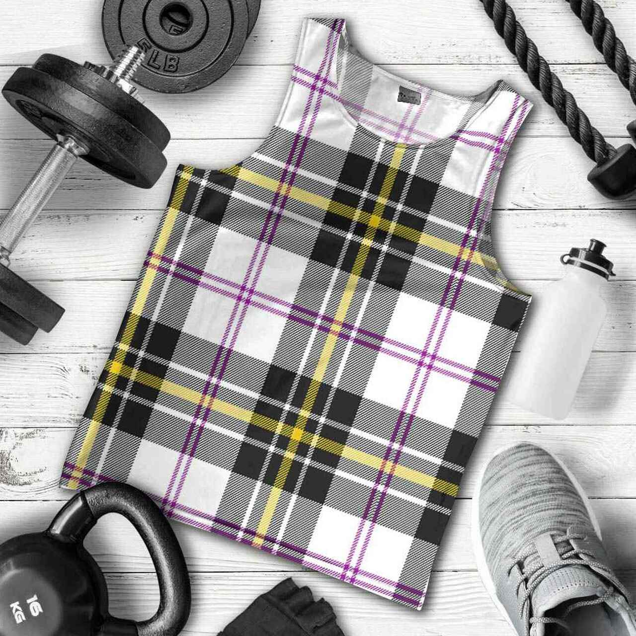 MacPherson Dress Modern Tartan Plaid Men Tank Top