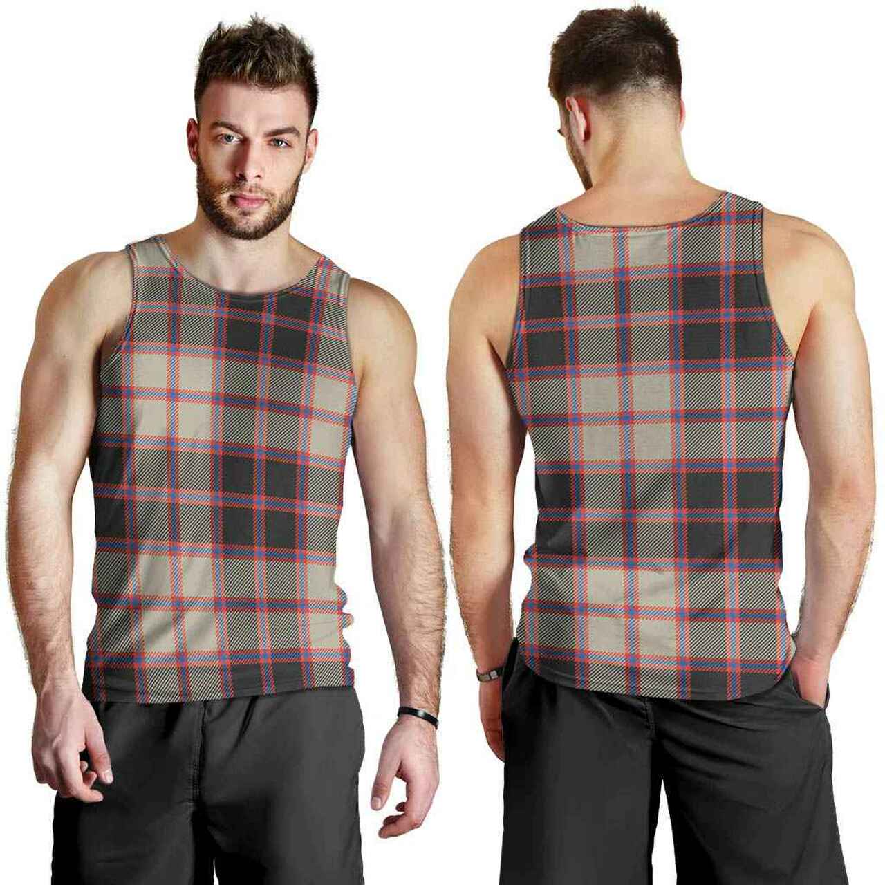 MacPherson Hunting Ancient Tartan Plaid Men Tank Top