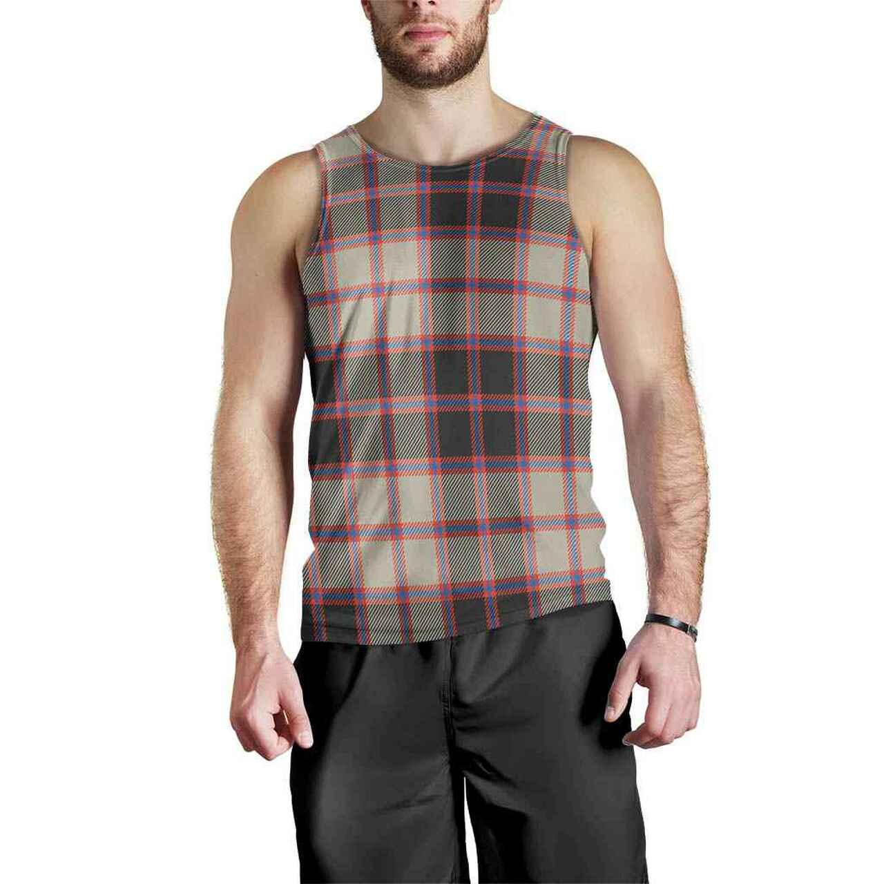 MacPherson Hunting Ancient Tartan Plaid Men Tank Top