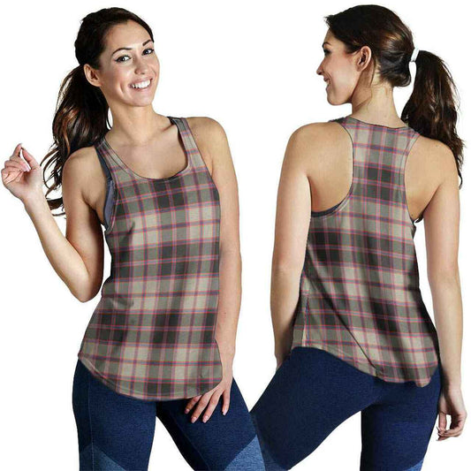 MacPherson Hunting Ancient Tartan Plaid Women Racerback Tank