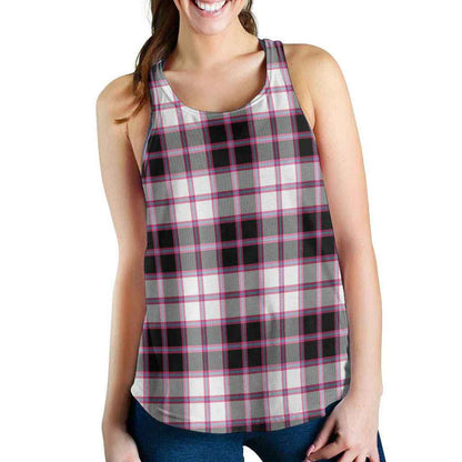 MacPherson Hunting Modern Tartan Plaid Women Racerback Tank