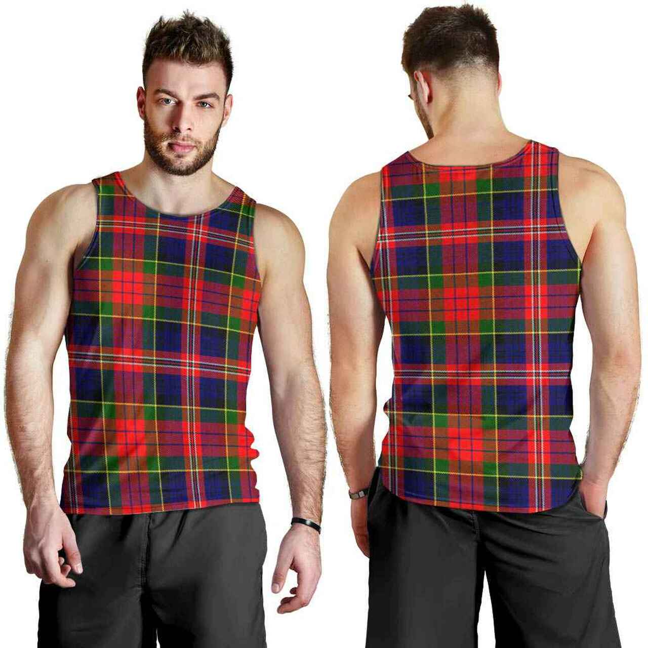 MacPherson Modern Tartan Plaid Men Tank Top