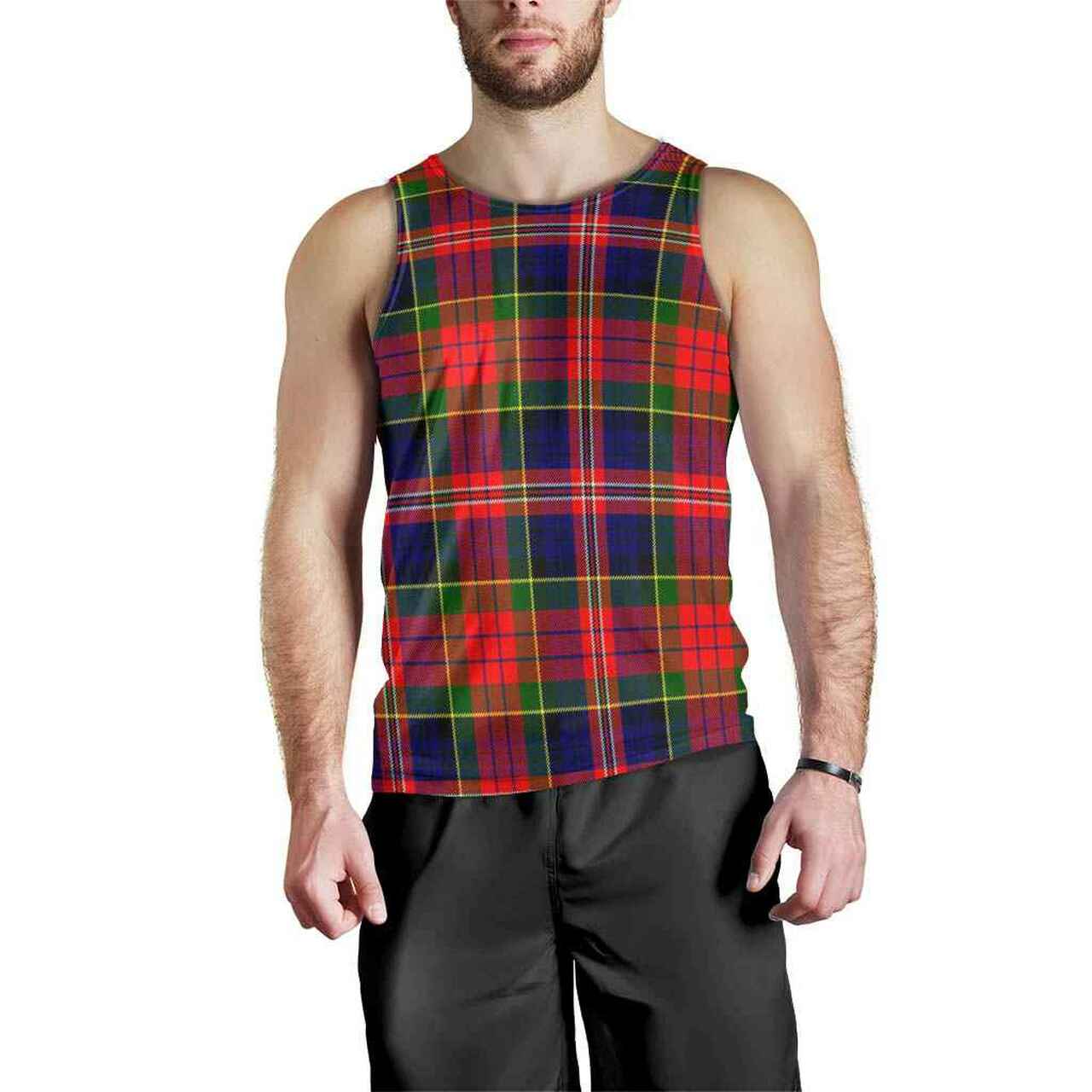 MacPherson Modern Tartan Plaid Men Tank Top