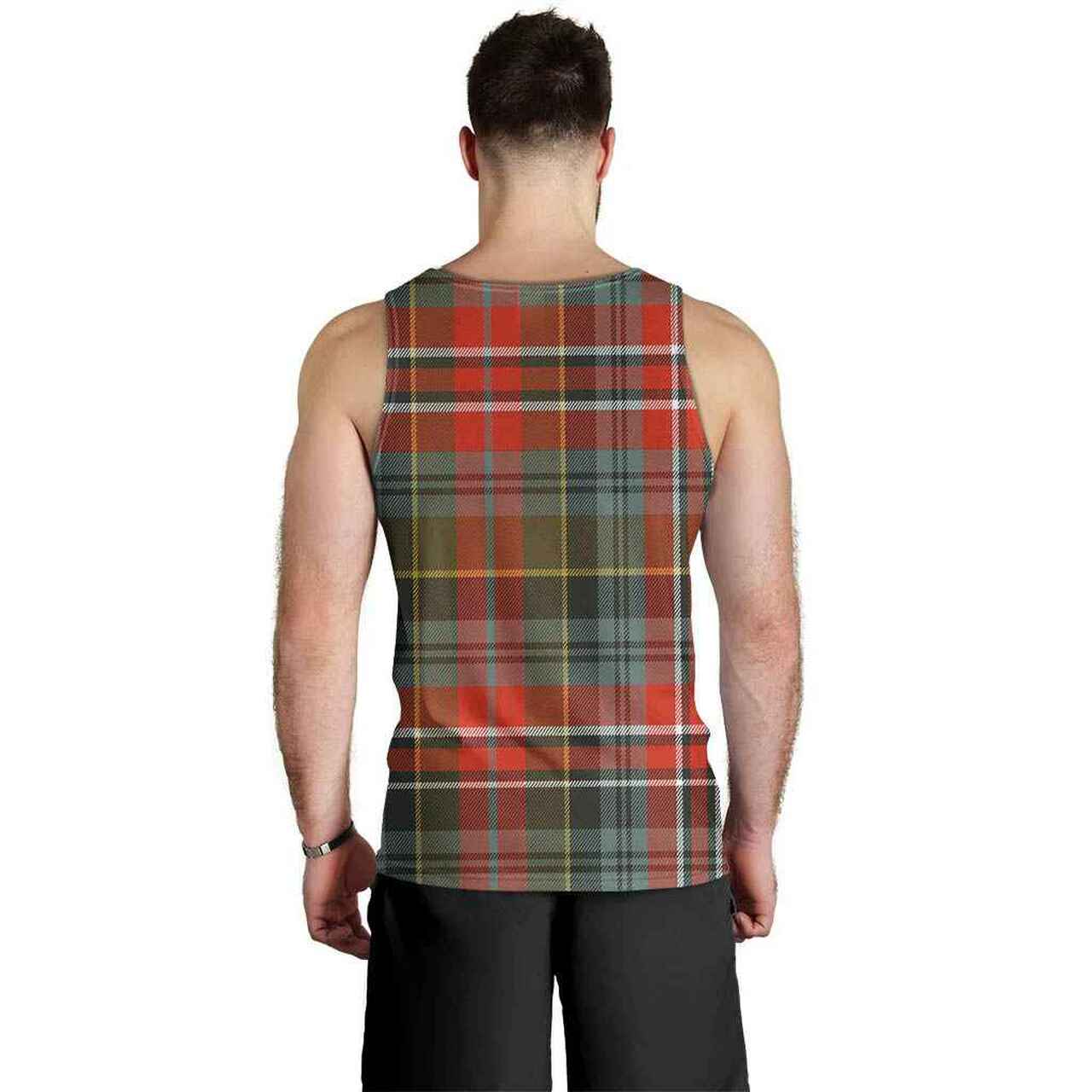 MacPherson Weathered Tartan Plaid Men Tank Top