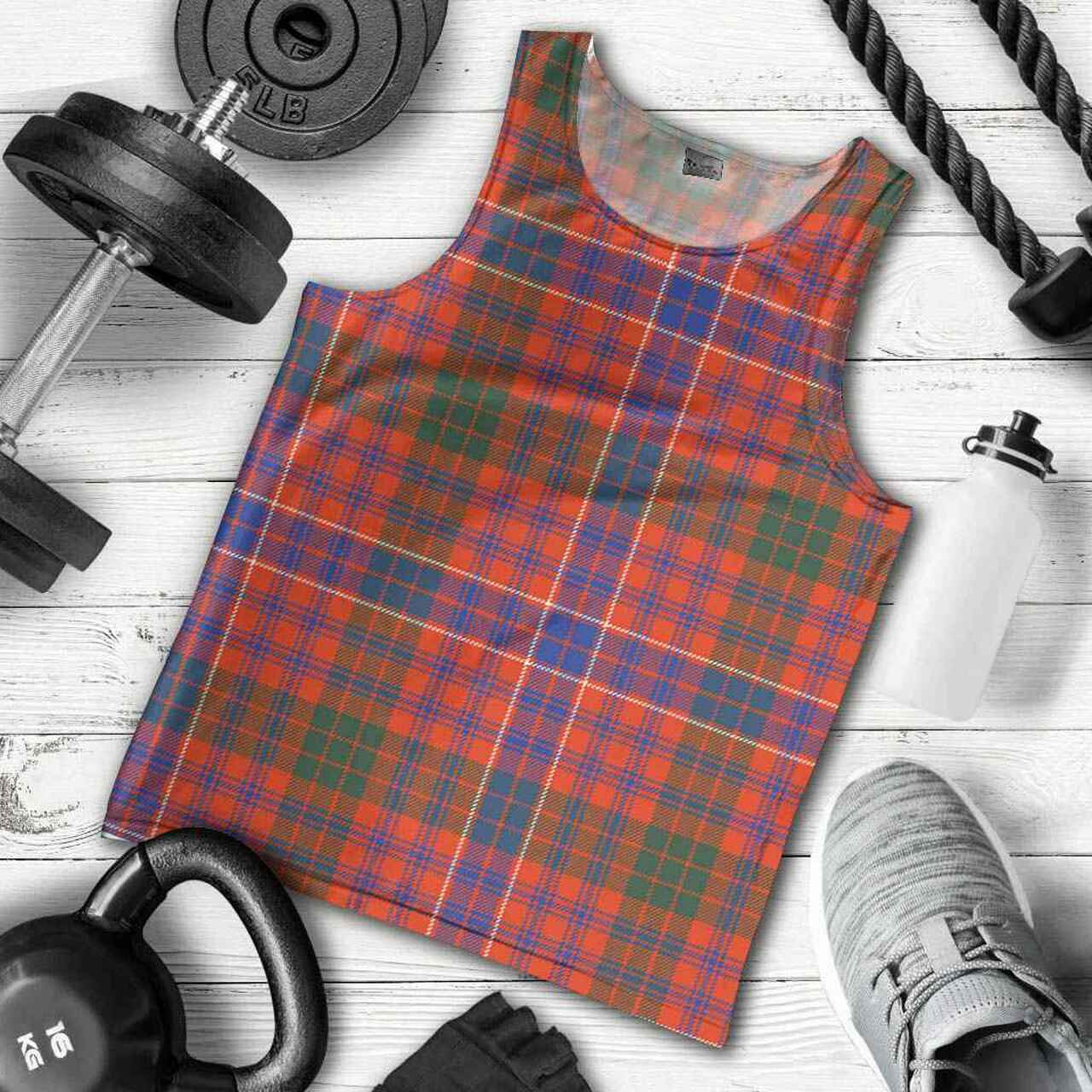 MacRae Ancient Tartan Plaid Men Tank Top