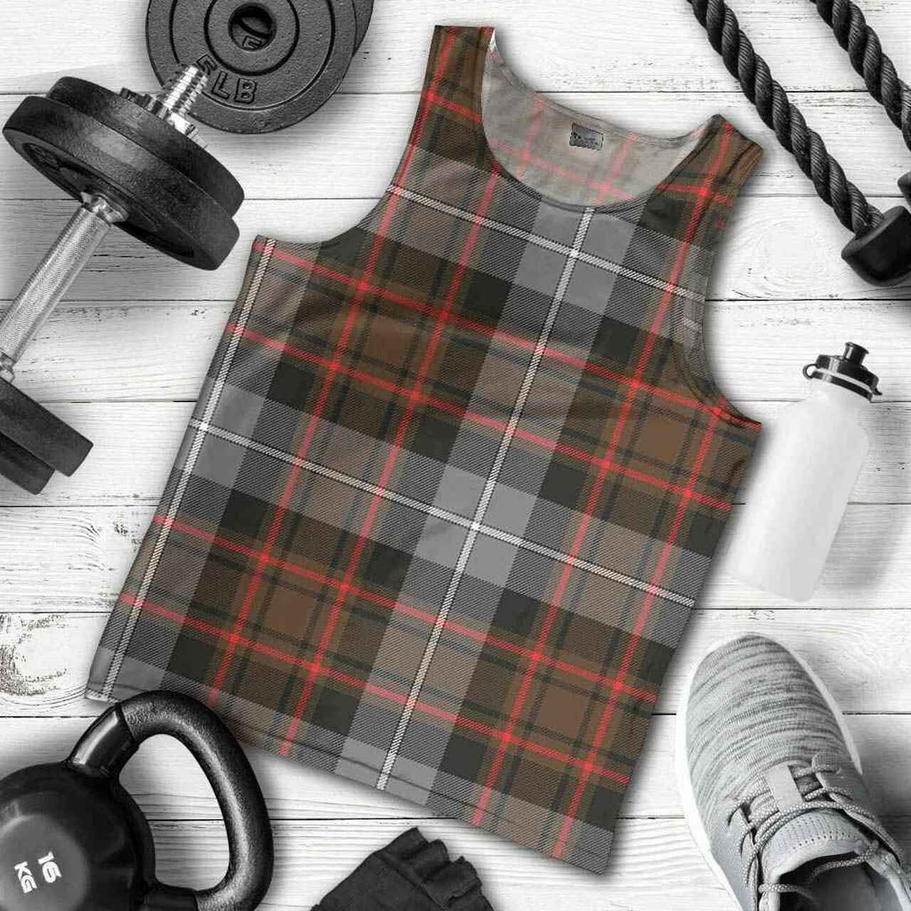 MacRae Hunting Weathered Tartan Plaid Men Tank Top