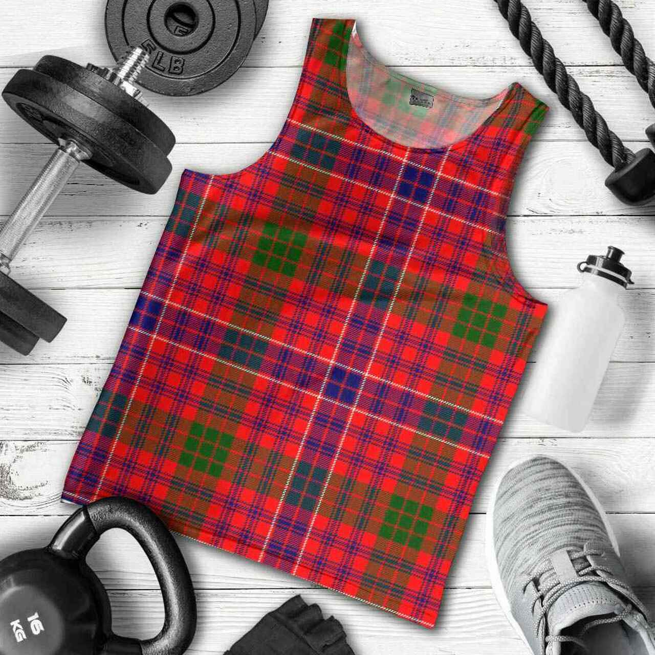 MacRae Modern Tartan Plaid Men Tank Top