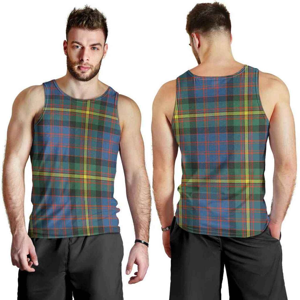 MacSporran Ancient Tartan Plaid Men Tank Top