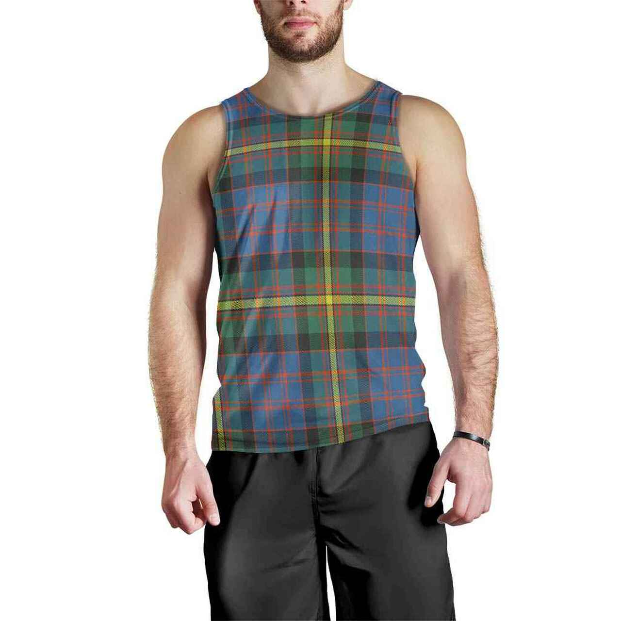 MacSporran Ancient Tartan Plaid Men Tank Top