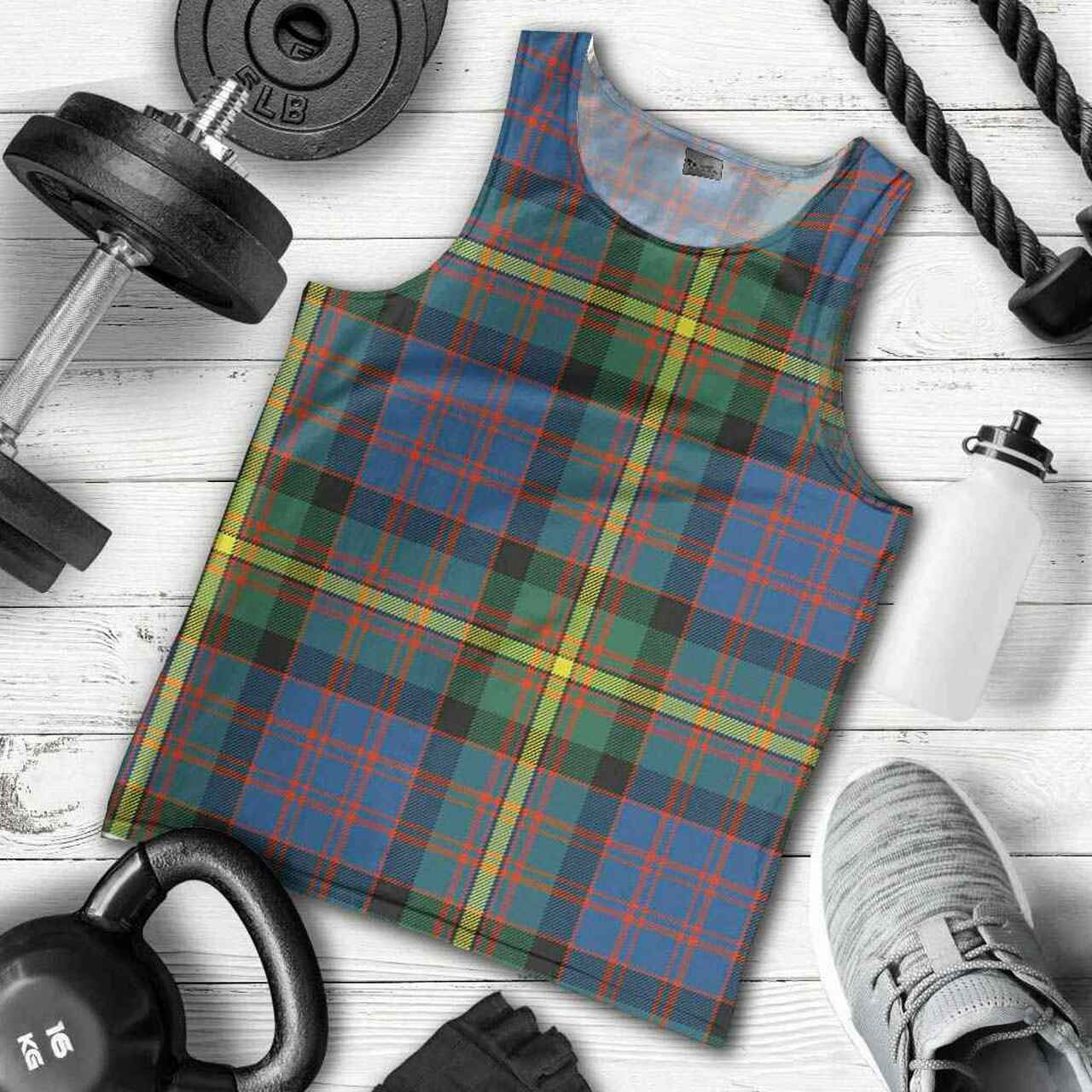 MacSporran Ancient Tartan Plaid Men Tank Top