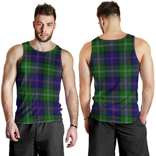 MacThomas Modern Tartan Plaid Men Tank Top