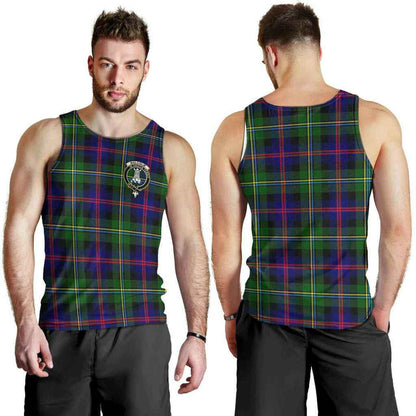 Malcolm (or MacCallum) Tartan Crest Men Tank Top