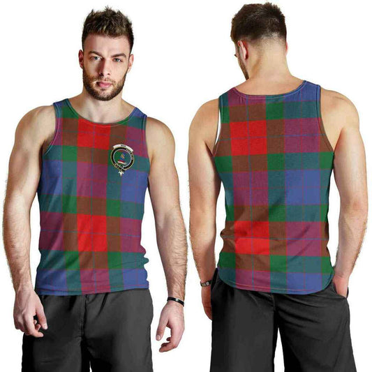 Mar Tartan Crest Men Tank Top