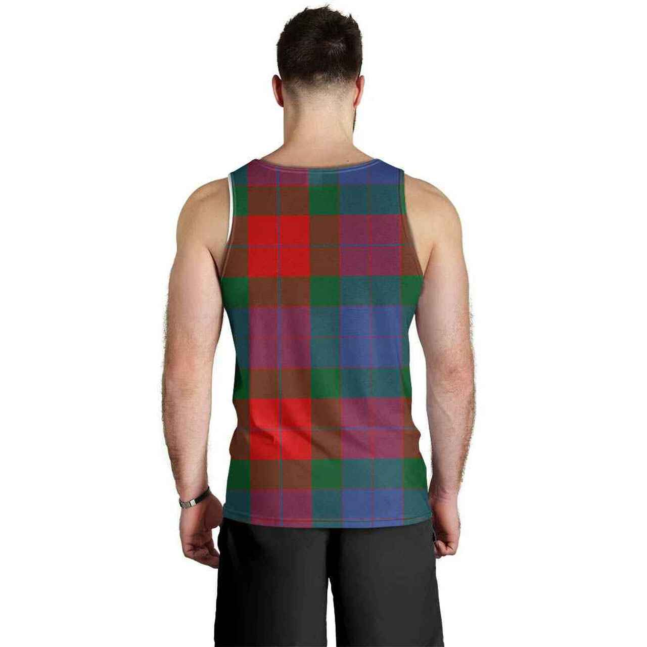 Mar Tartan Crest Men Tank Top